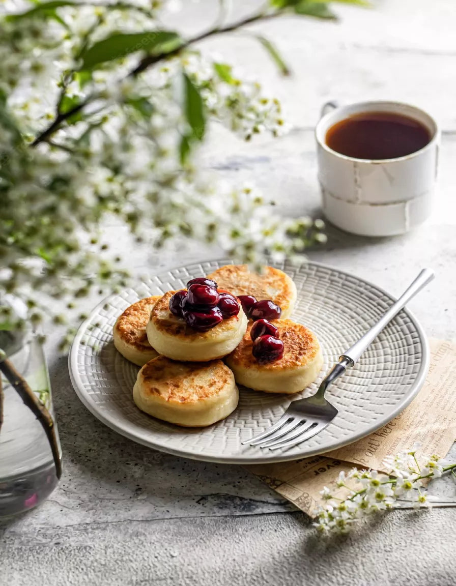 Syrniki with Cherry
