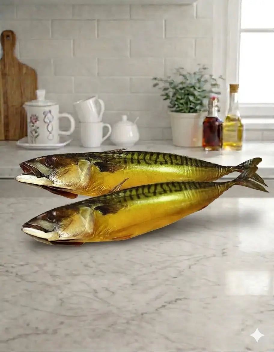 Hot Smoked Gutted Mackerel Mooiger 280g