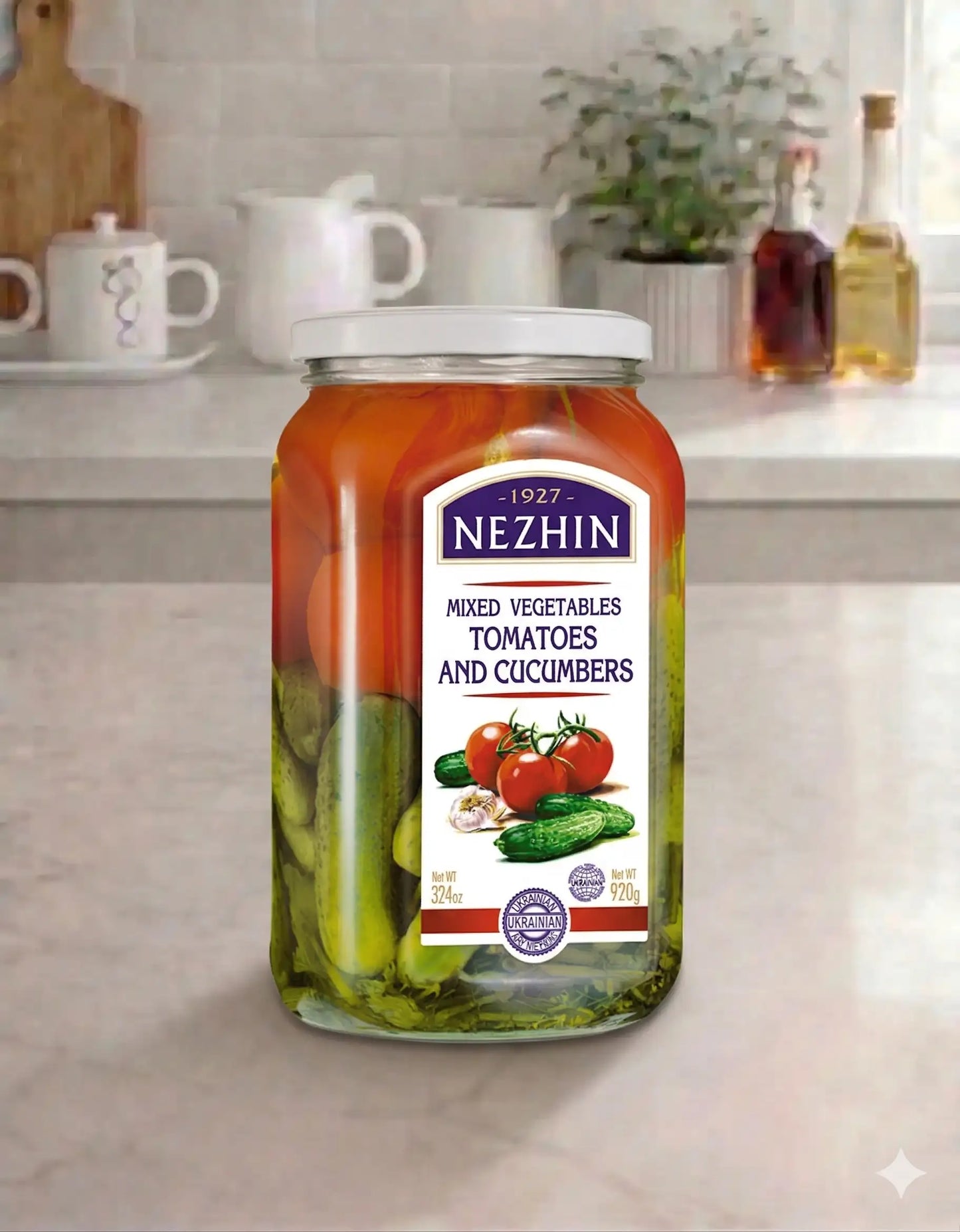 Pickled Tomatoes and Cucumbers Nizhyn 920g