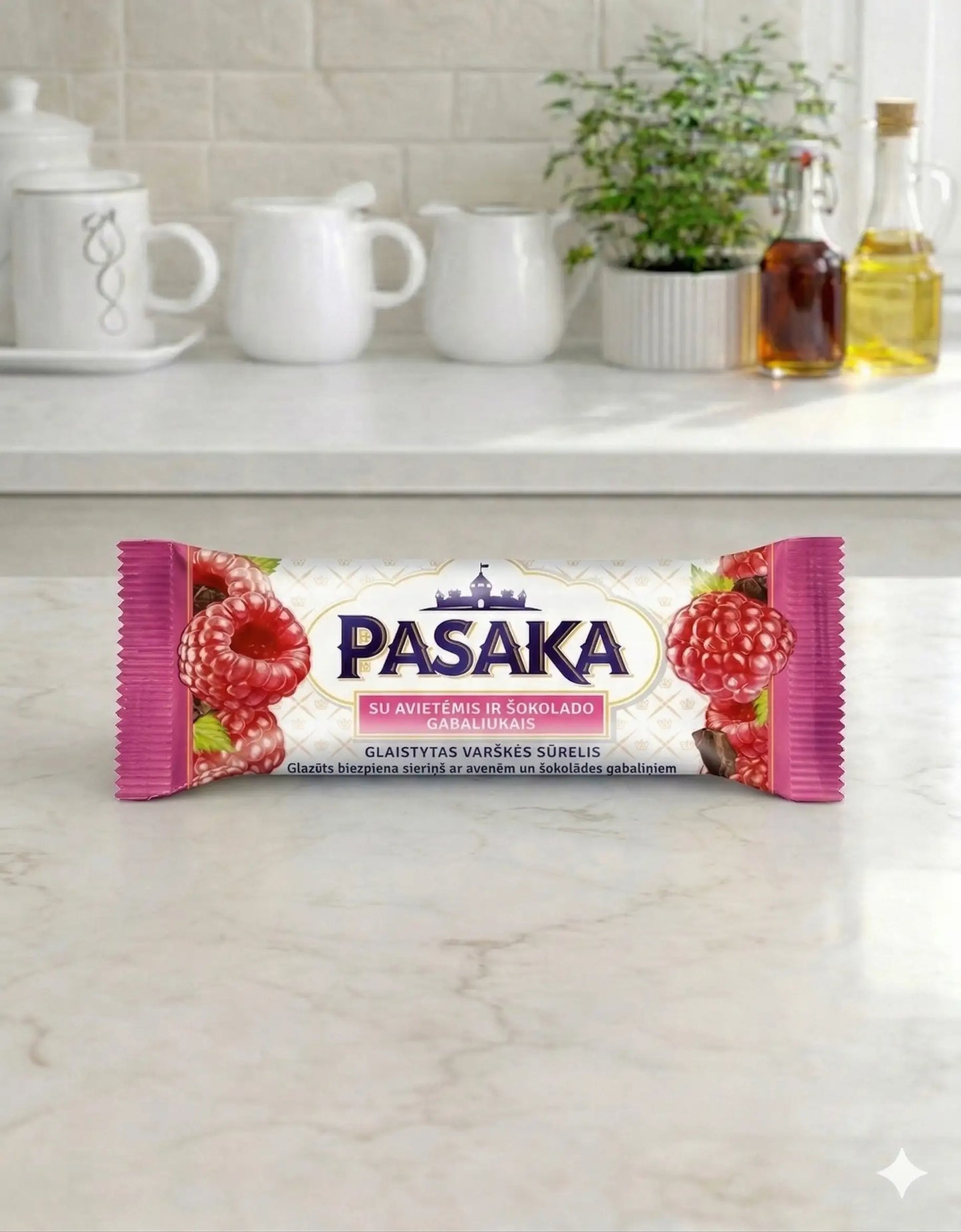 Сирок глазурований Pasaka з малиною 40г
