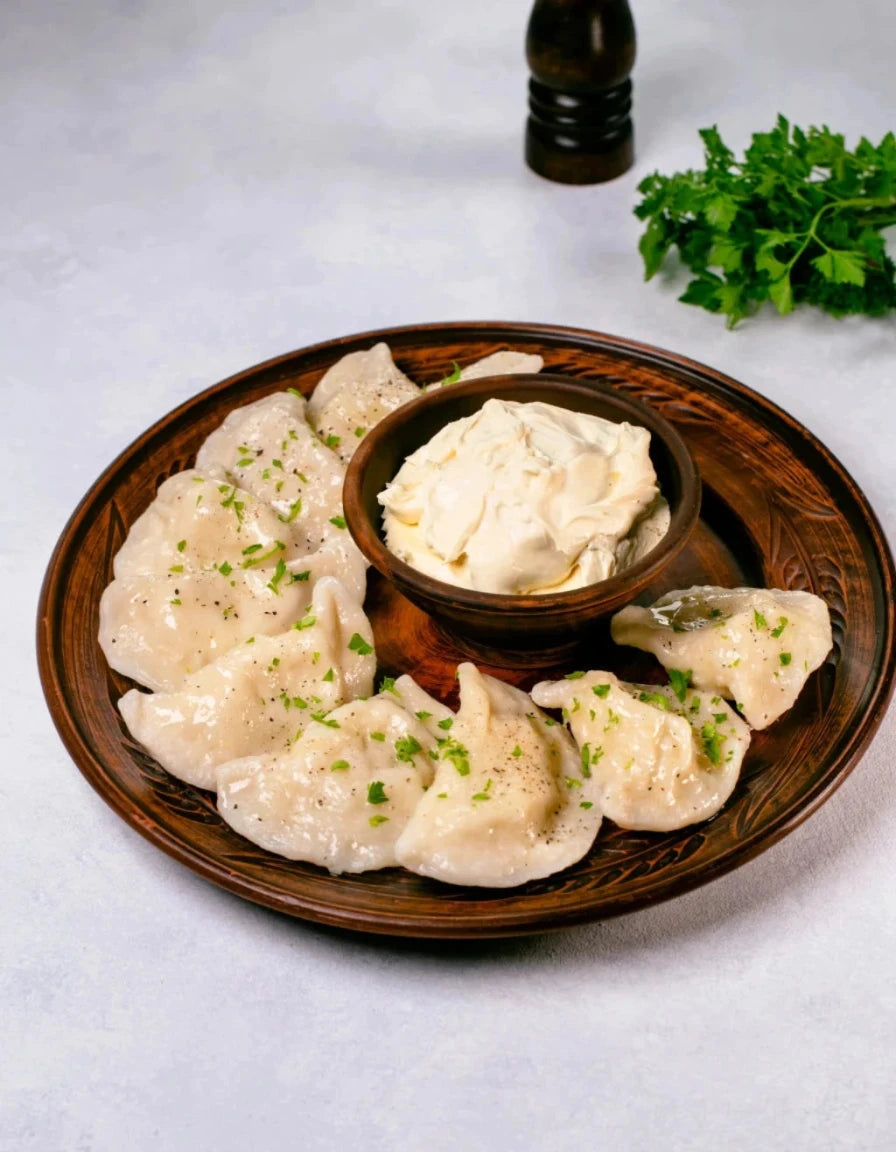 Handmade Ukrainian potato varenyky by Multicook - frozen vegetarian dumplings