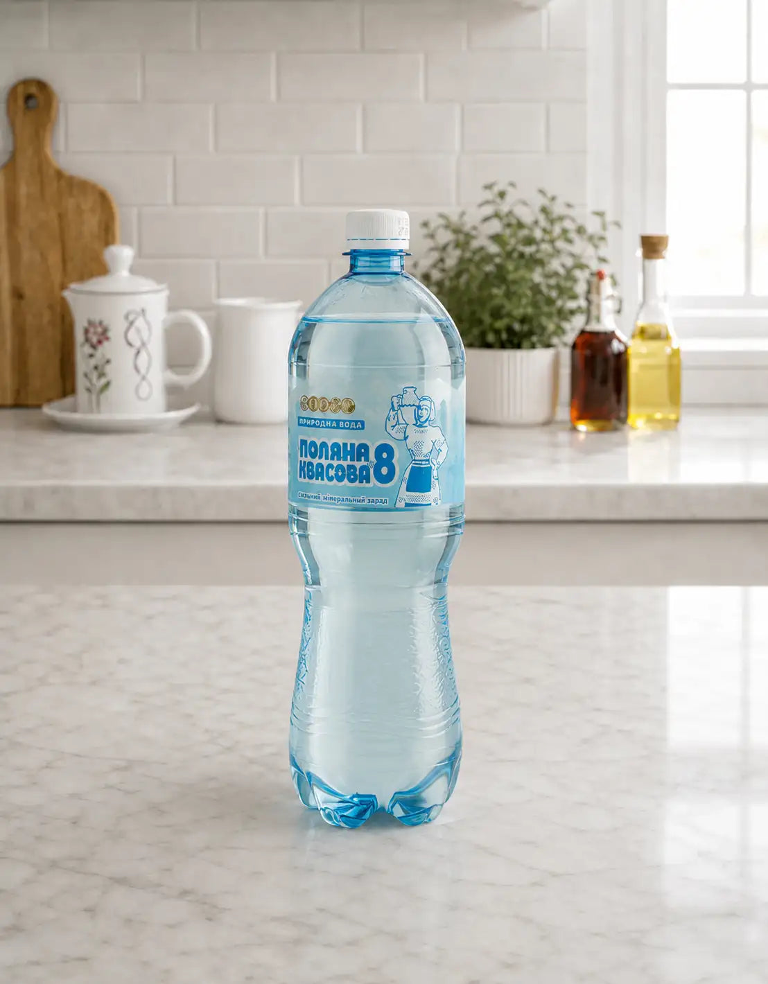 Вода мiнеральна Поляна Квасова №8 газована 1,5л