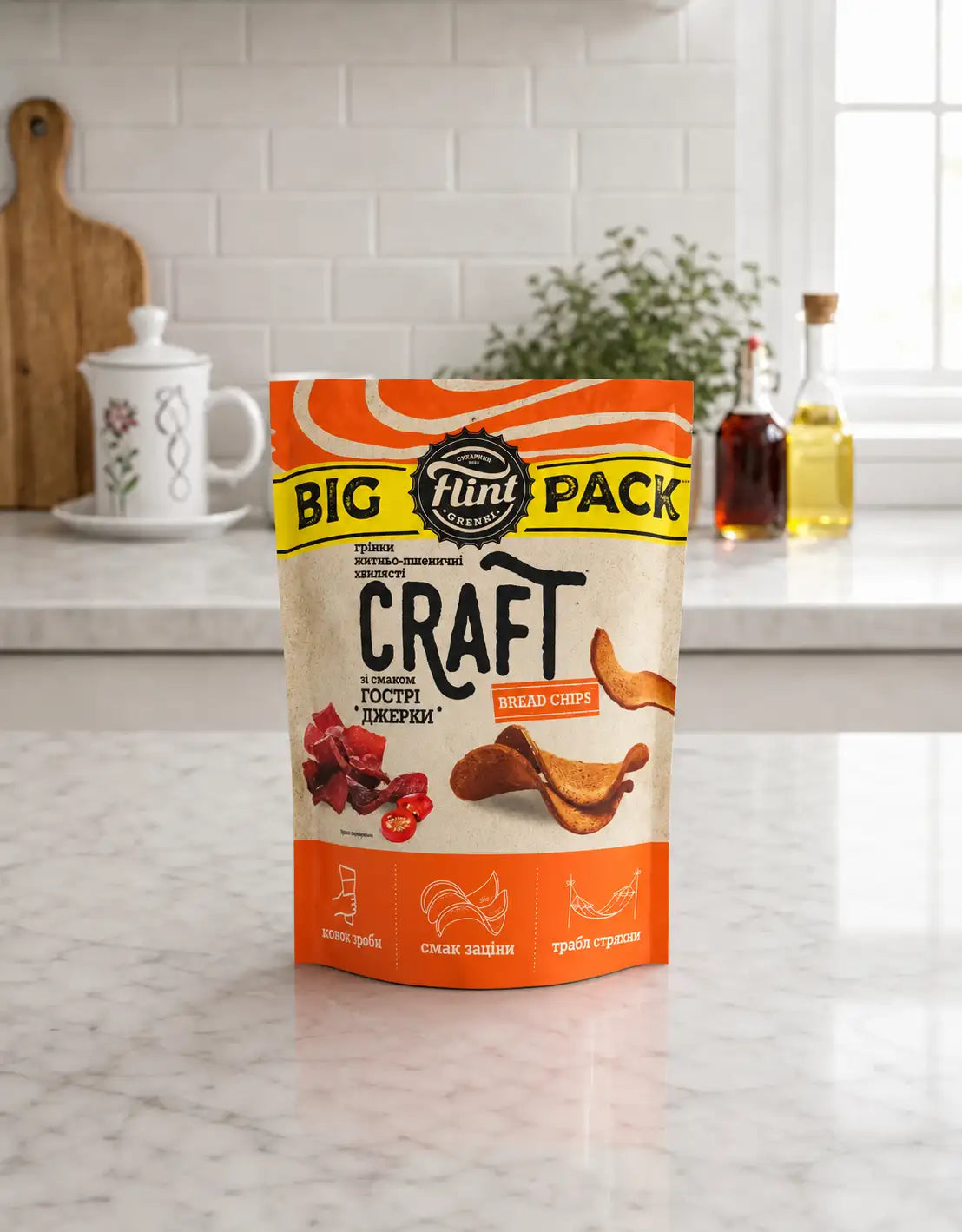 Craft Croutons Carne Seca Picante Flint 130g