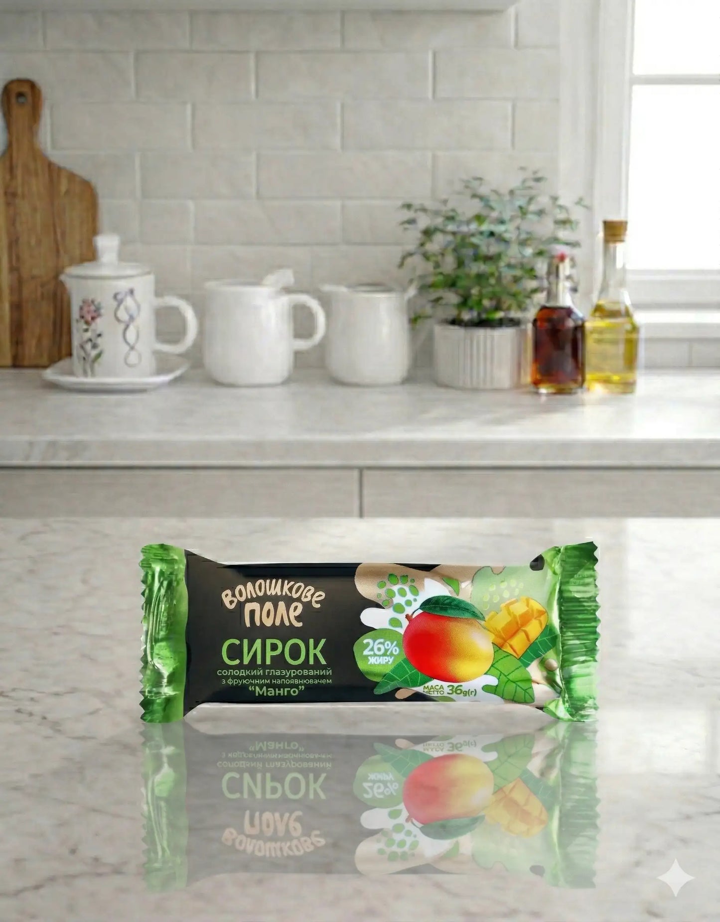 Mango Glazed Curd Snack Voloshkove Pole 36g