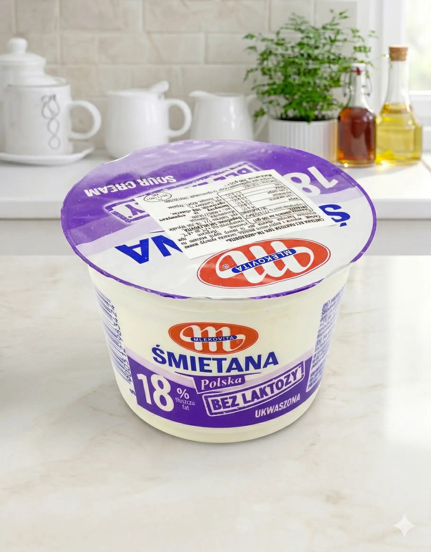 Sour Cream Mlekovita lactose free 18% 200g