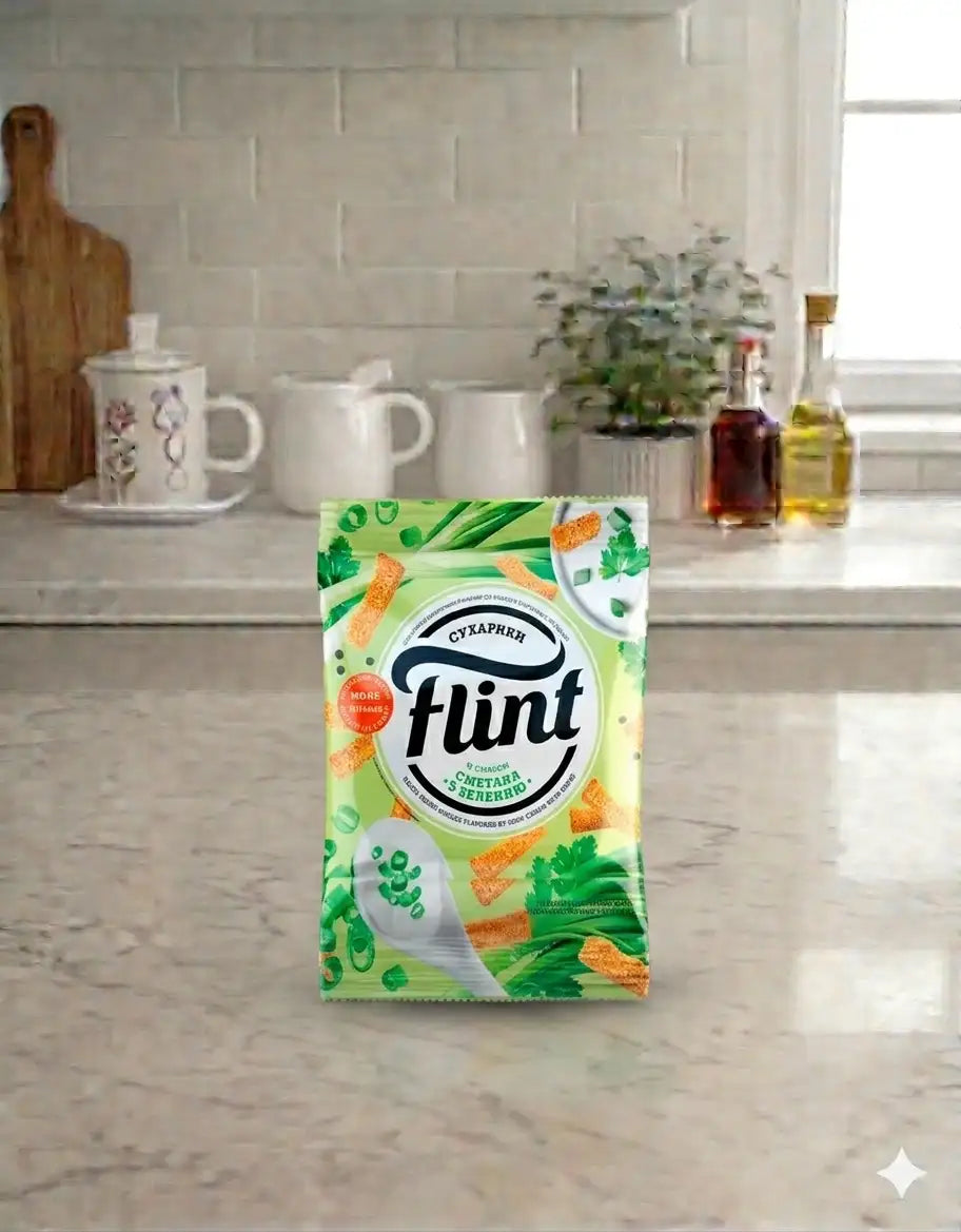 Flint Croutons with Sour Cream & Herbs Flavor 70g