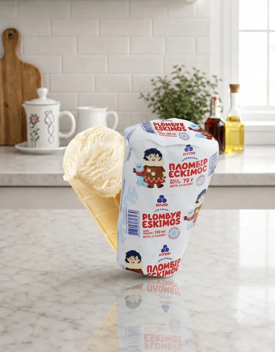 Rud Ice Cream Cup (Vanilla Plombir) 65g
