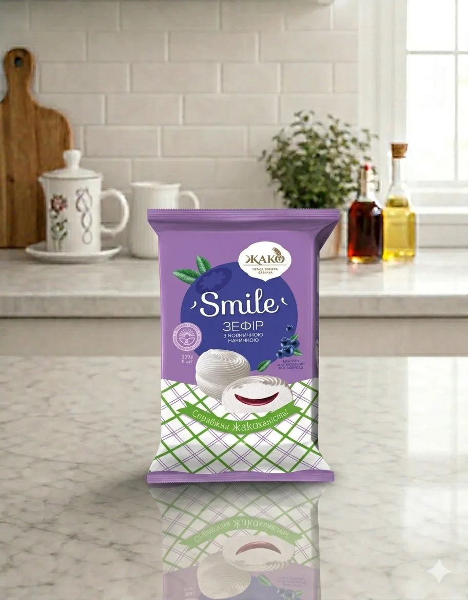 Zhako Marshmallow with Blueberry Filling, 300g