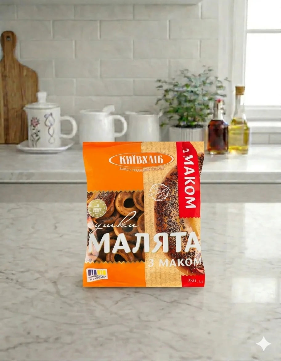 "Malyutka" Poppy Mini Donuts Kyivkhlib 250g
