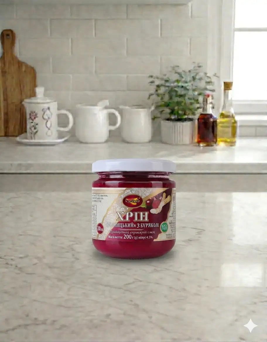 Spicy Horseradish with Beetroot 200g (Vinnytsia)