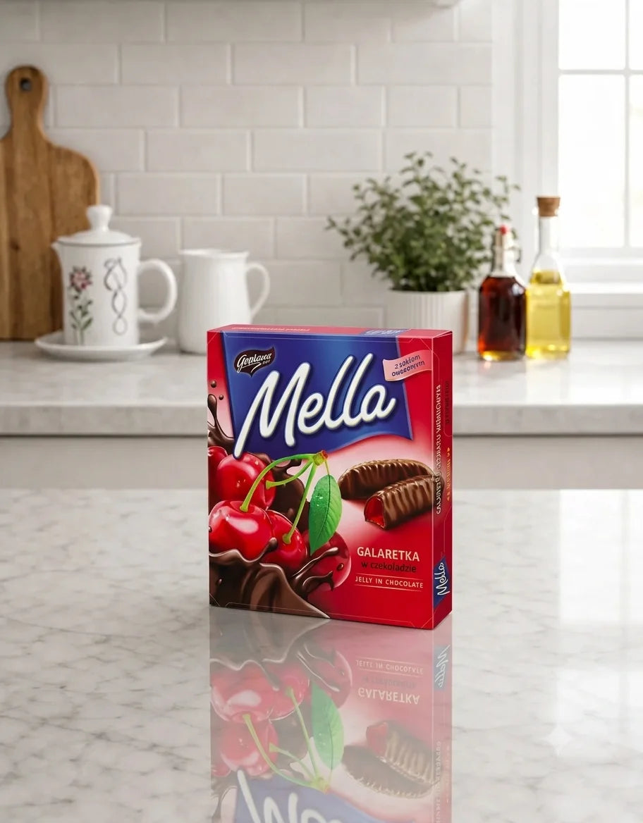 Goplana Mella Cherry Jelly Candies in Chocolate 190g