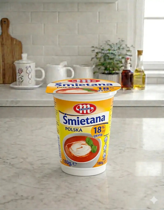 Сметана Mlekovita 18% 200г