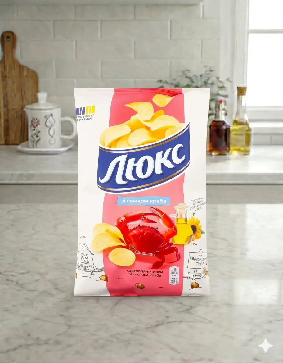 Crab Chips in Sunflower Oil Lyuks