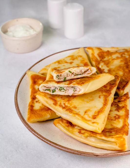 Benderiki with Chicken and Cheese