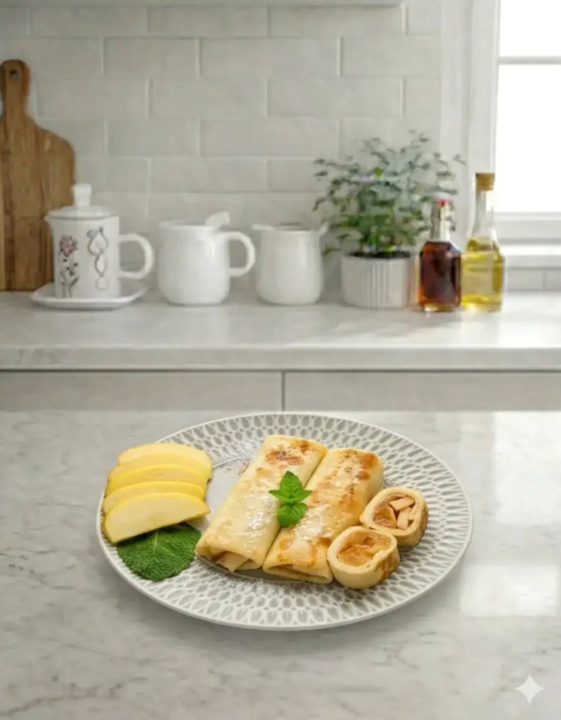 Млинці фруктове асорті (яблуко-кориця, вишня, груша)