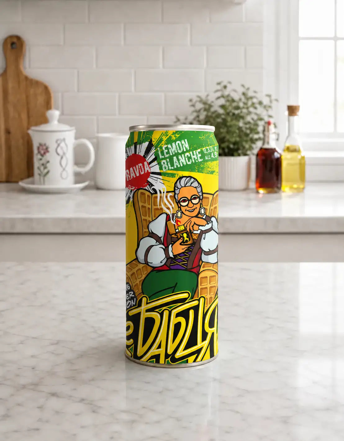 Пиво Правда "КеБабця Lemon Blanche 4,9%" (банка) 0,33л