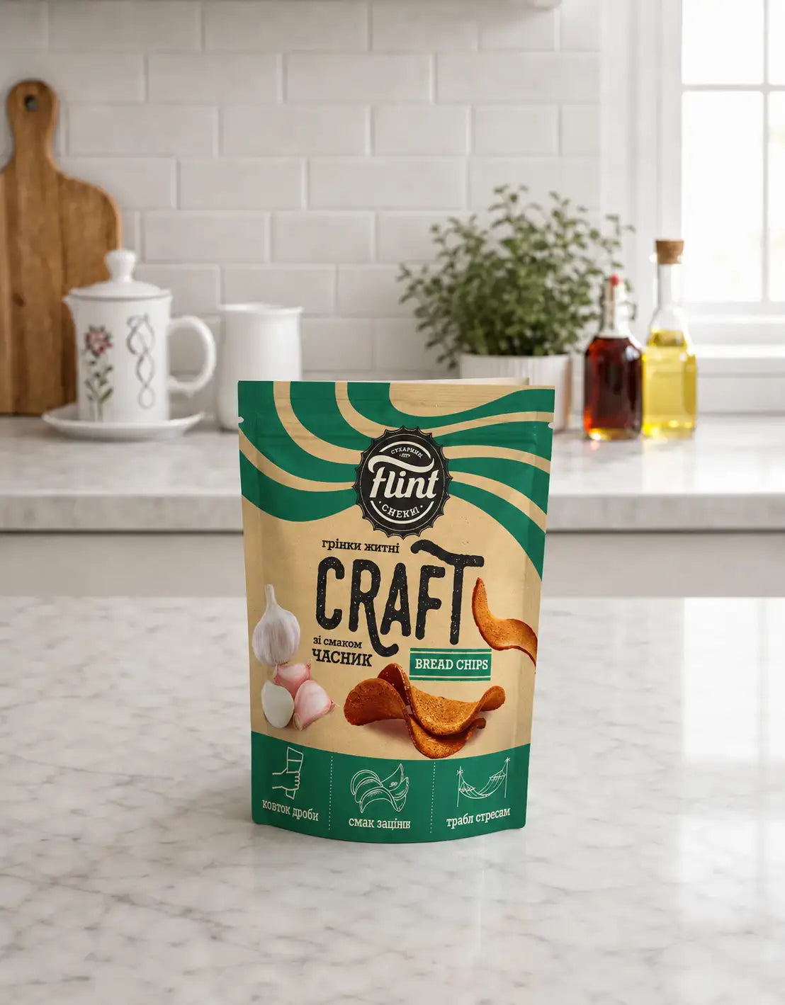 Craft Garlic Croutons Flint 80g