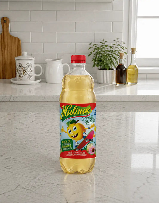 Яблучний газований напій "Живчик" 1 л