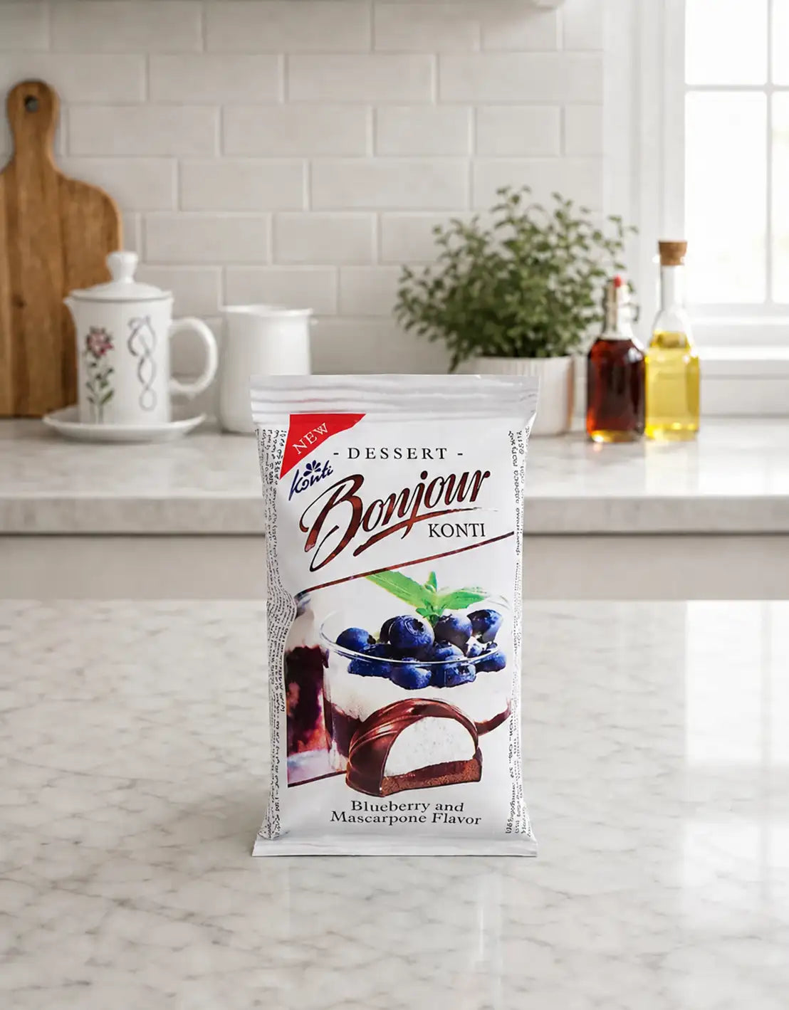 Biscoitos Bonjour de Amora e Mascarpone Konti 29 g