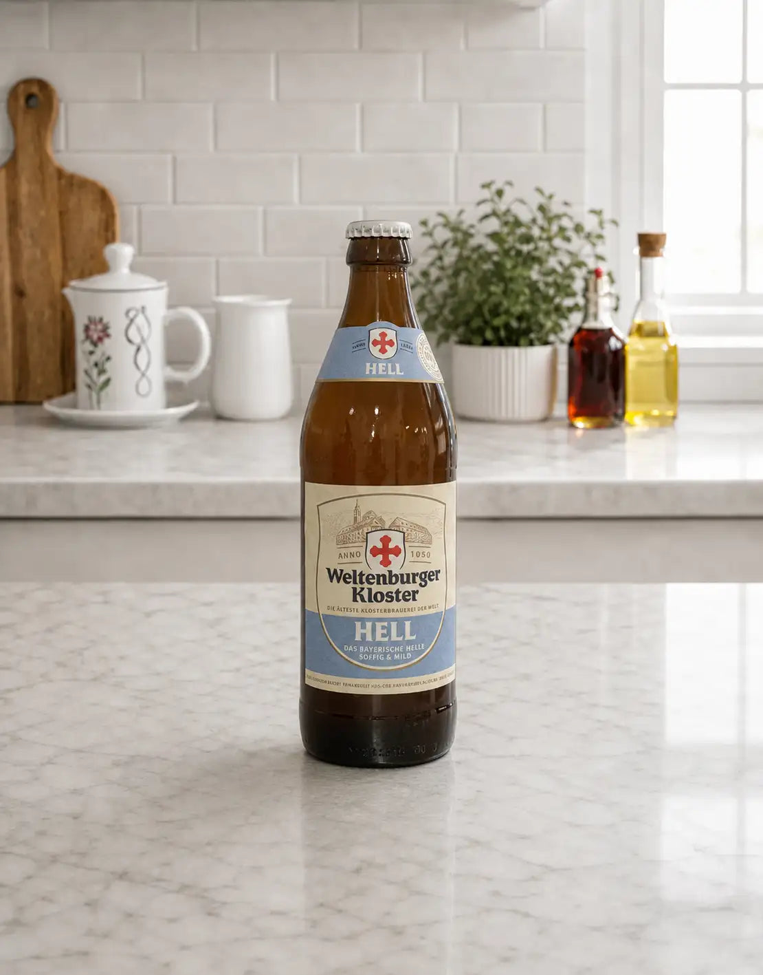 Пиво Weltenburger Kloster Hell NRB у скляній пляшці 0,5 л